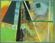 Wall CCLXXII (272), Green Horizon, oil, 37x28.25in.h. 2022